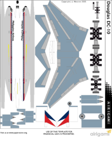 4G: Philippine Airlines (1970 c/s) – Douglas DC-10 [Airigami X by ...