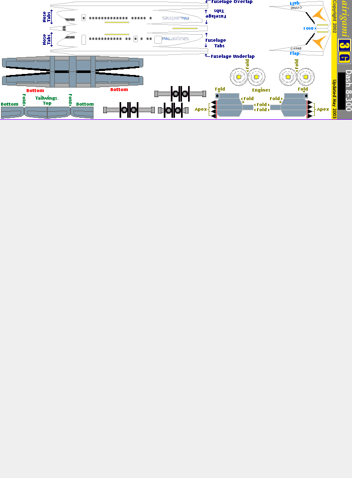 3G: PAL Airlines (2004 c/s) - DeHavilland Dash 8-300 [Airigami X by AC17]
